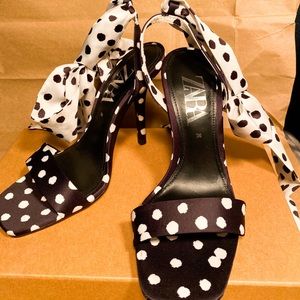Zara Polka Dot Heels